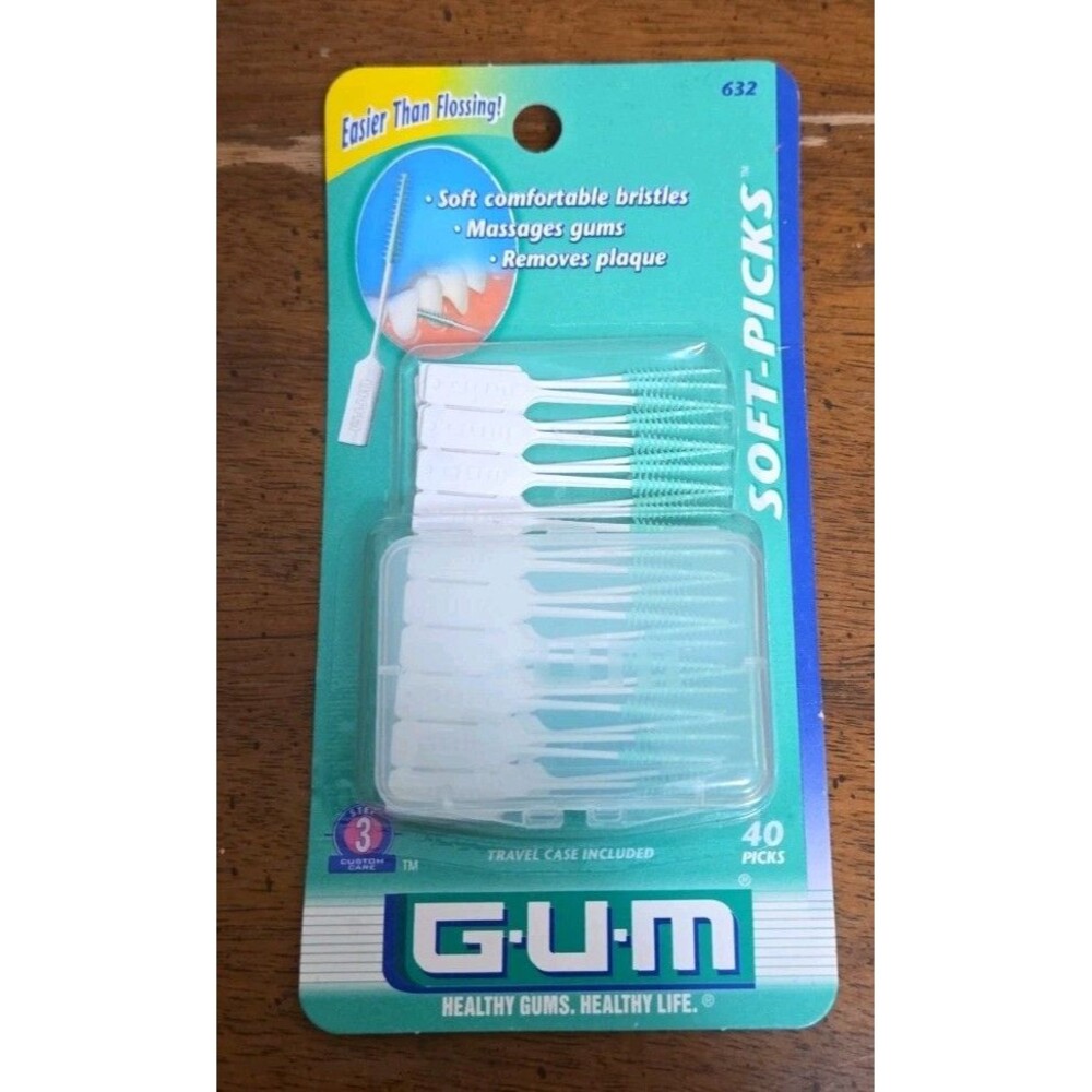 GUM Soft-Picks Original Dental Picks Teeth & Gum Cleaning 40 Count
